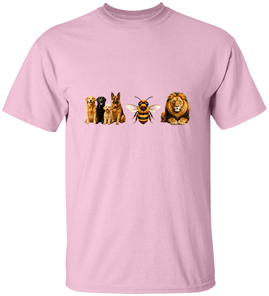 Unisex Heavy Cotton Tee Dogs Bee Lion