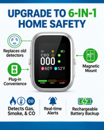 6-in-1 Digital Portable Air Quality Detector